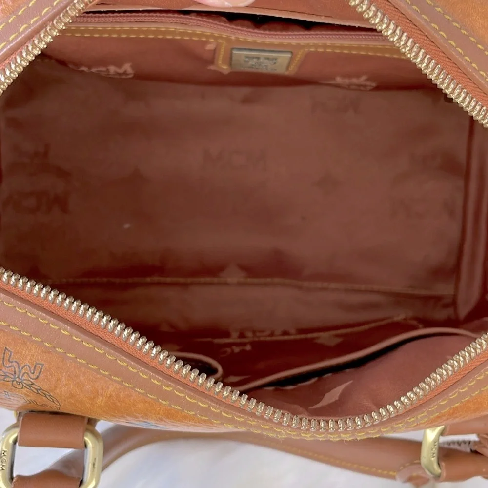 MCM Visetos‎ Boston Bag